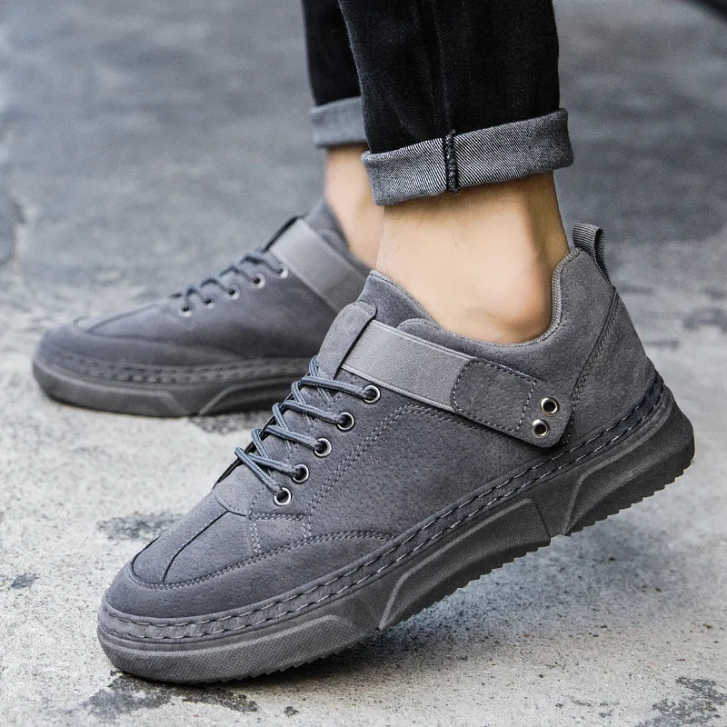 

Autumn And Winter Retro Men's Low-cut Boots Martin Boots Worker Boot Mid-top Men's Trendy Shoes