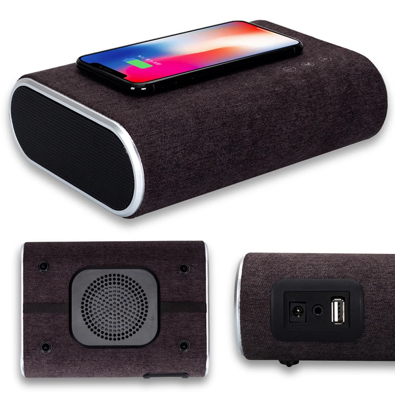 Bluetooth динамик сабвуфер Беспроводное зарядное устройство банк питания 3 в 1 для Xiaomi быстрое зарядное устройство для Iphone 11 для телефона сенсорный экран