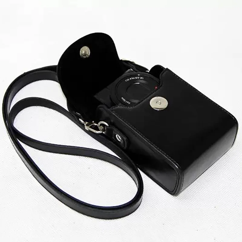Camera Bag Portable Retro PU For SONY For Fuji For Casio For Olympus For Panasonic For Leica For Canon PU Leather Case Cover
