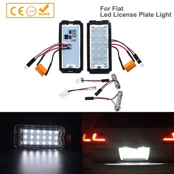 

Very Bright 2x Xenon white 18SMD Led for Fiat 500 500C 2007-2016 LED Number License Plate Light Car-Styling Automotive Led Bulbs