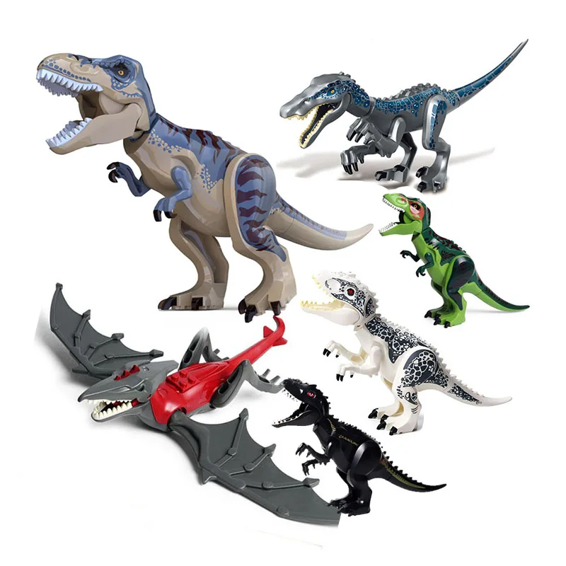 

Tyrannosaurus rex MOC Raptor Triceratops Super Heavy Claw Dragon Mini Jurassic Dinosaur Bricks Building Blocks Super Heroes toys