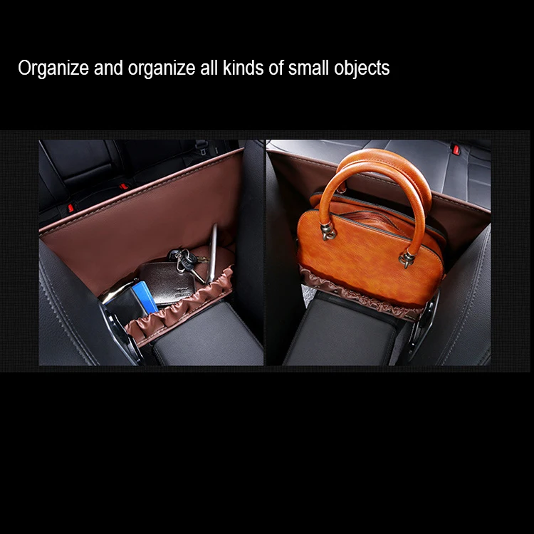 Кожаная сумка для хранения среднего сетчатого сиденья для Renault Megane Logan Mitsubishi Lancer VW Tiguan Golf 4 7 6 T5 T4 Jetta