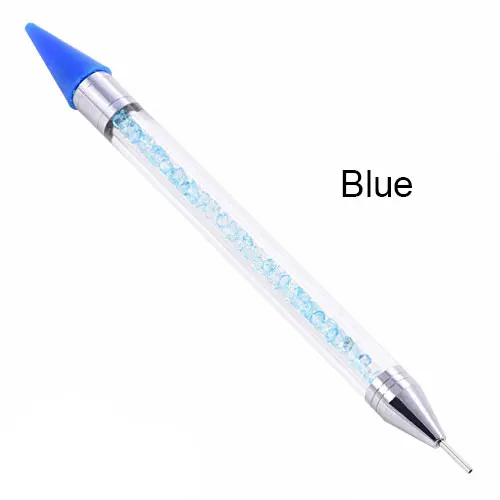 Blue 1 шт восковой карандаш ручка выбора Костюмы инструмент украшения картина из искусственных кристаллов ручка драгоценные камни сбор блестящий инструмент F0156 - Цвет: Blue