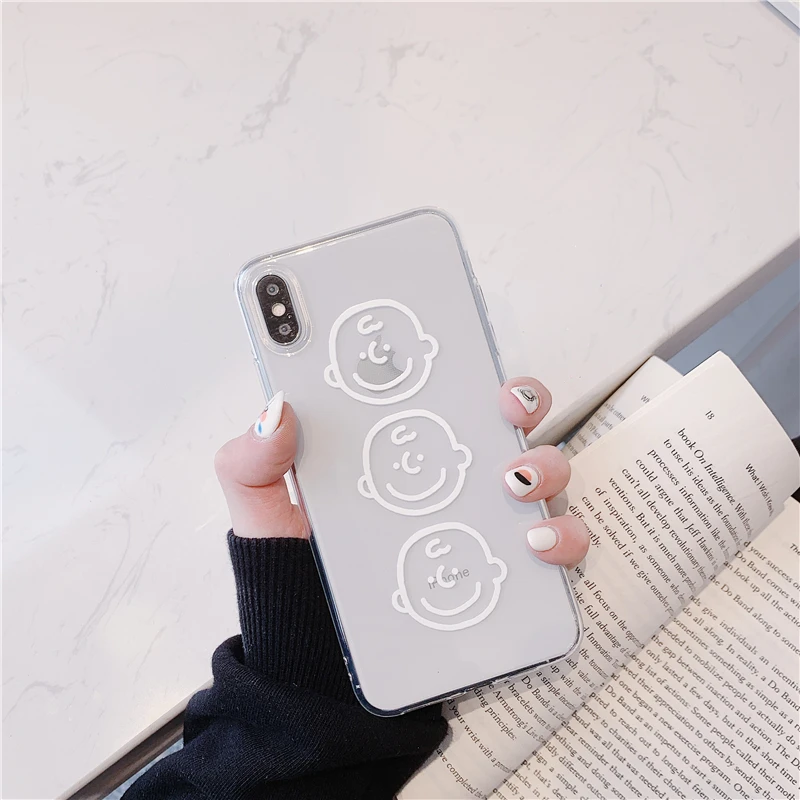 Прозрачный ультра тонкий мультяшный чехол для IPhone 11 Pro 6 S 6s Plus X XR XS Max 8 8plus 7 прозрачные чехлы для телефона чехол s ProMax чехол - Цвет: L