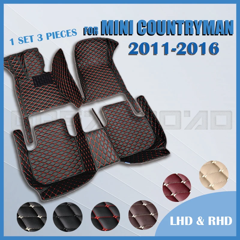 

Car floor mats for MINI COUNTRYMAN FIVE-SEAT 2011 2012 2013 2014 2015 2016 Custom auto foot Pads automobile carpet cover