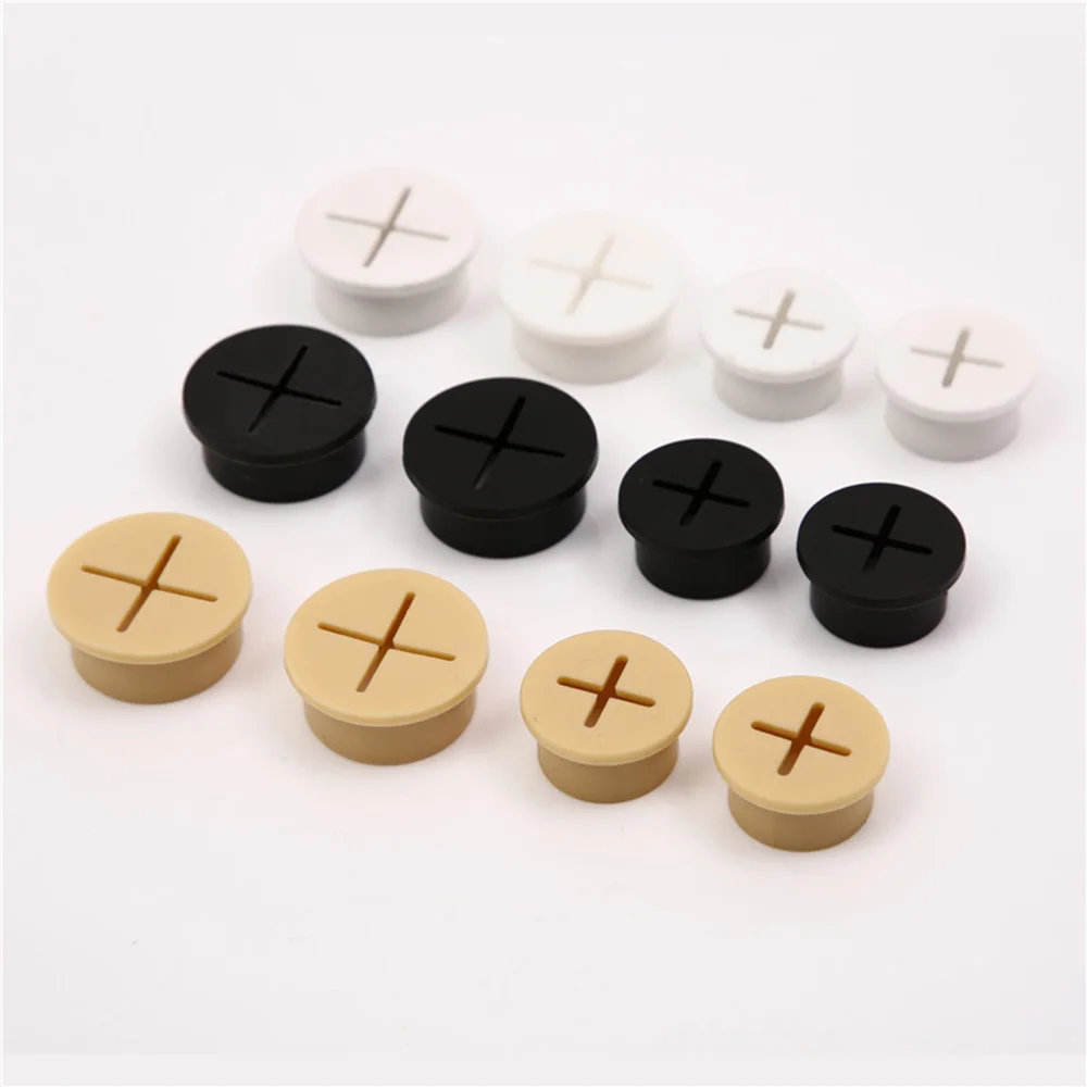 1PC Desk Grommets Flexible Cord Grommet Rubber Cable Wire Hole Cover For Office Computer Desk Table Cable Cord Hole Cover Tools
