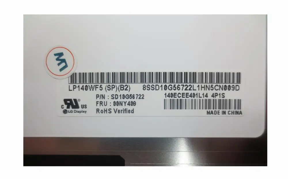 14,0 светодиодный сенсорный ЖК-экран для ноутбука lenovo thinkpad t460 разрешение FHD 2K 1920 × 1080 ips eDP 30 контактов LP140WF6-SPB2 LP140WF5-SPB2