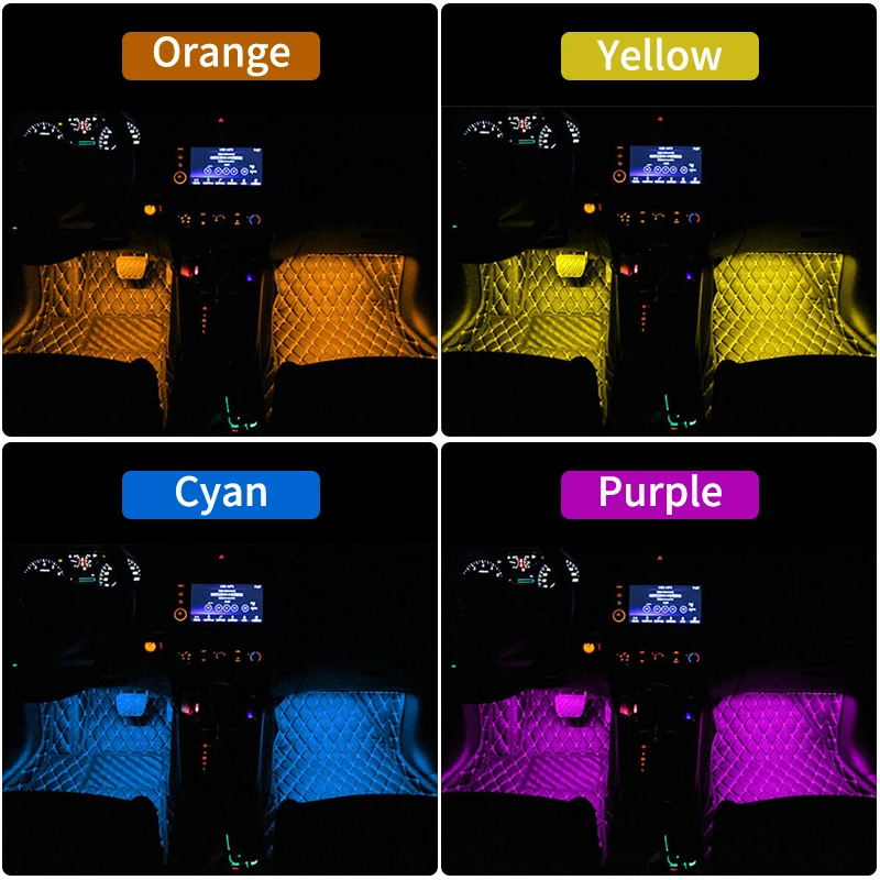 Интерьер автомобиля светильник RGB светодиодный неоновый Атмосфера лампы для Lexus