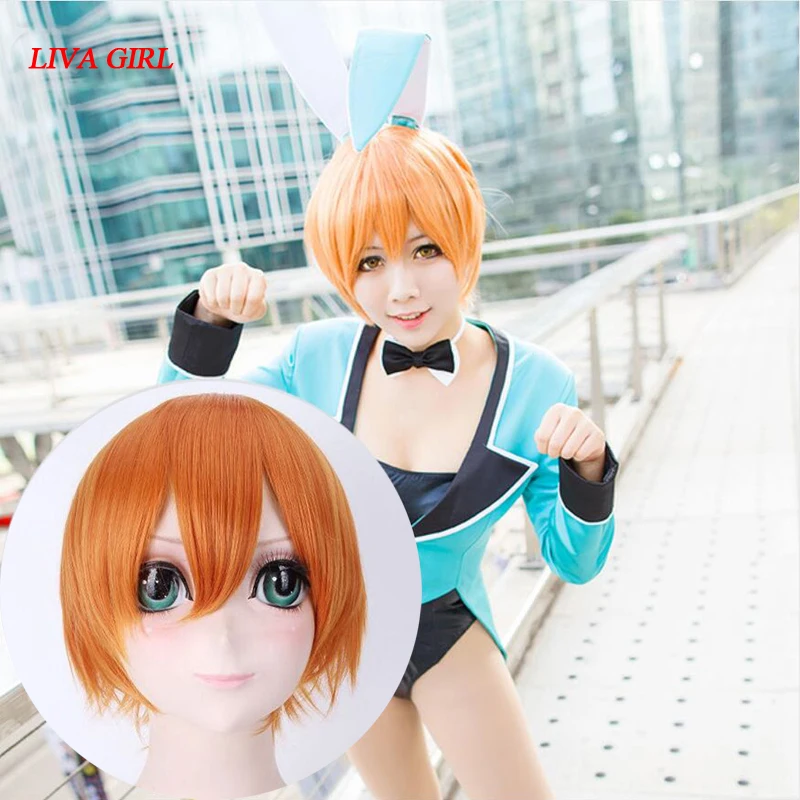 Высококачественный парик для косплея LIVA GIRL Rin Hoshizora! Парики взрослых в стиле аниме