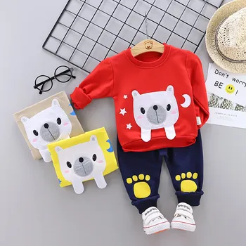 

Spring Autumn Baby T-shirt Pants 2Pcs Suits Toddler Sute Tracksuits Children Boys Girls Bohemia Style Clothing Sets Kids Clothes