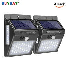 4 шт. в упаковке светодиодный светильник на солнечной батарее s наружный светодиодный светильник на солнечной батарее с датчиком движения настенный светильник IP65 Водонепроницаемый садовый светильник на солнечной батарее