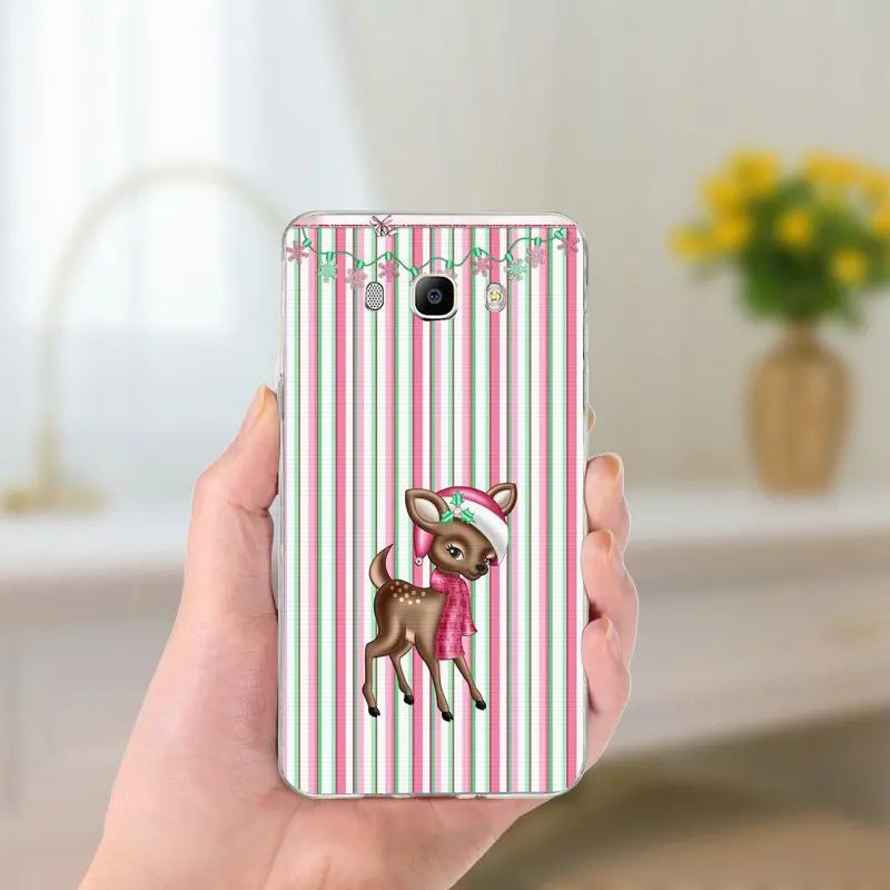 Для Samsung Galaxy A3 A5 A7 J2 J3 J4 J5 J6 J7 Coque чехол мягкий, ТПУ силиконовый чехол для мобильного телефона чехлы веселый рождественский подарок - Цвет: Picture 5