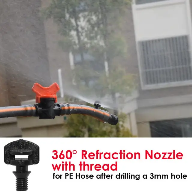 Kesla 50Db 360 Fokos Refrakciós Víz Sprinkler Mikrokert Öntöző Törés Fúvóka Spray Üvegházhatást Okozó Öntözés - Image 2