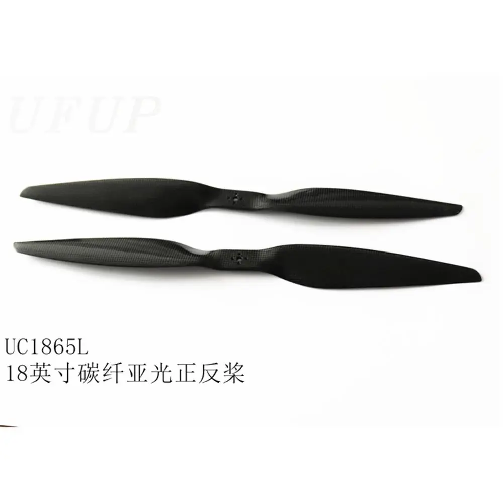 

UFUP Multi-rotor paddle UC1865L 18 inch Propeller Carbon fiber matt straight paddle for Multi-rotor UAV Drone