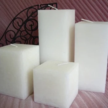 

Square Scented Candle White Black Large Romantic Incense Happy Birthday Candle Set Candele Bianche Christmas Decoration DD6LZ