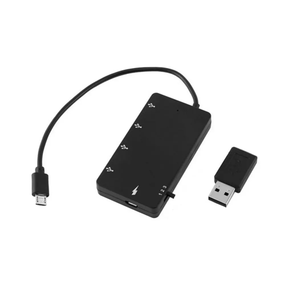 Nexest Черный Micro USB OTG зарядный концентратор адаптер Горячая-подключение USB концентраторы для смартфонов планшет u-диск Мышь Клавиатура геймпад