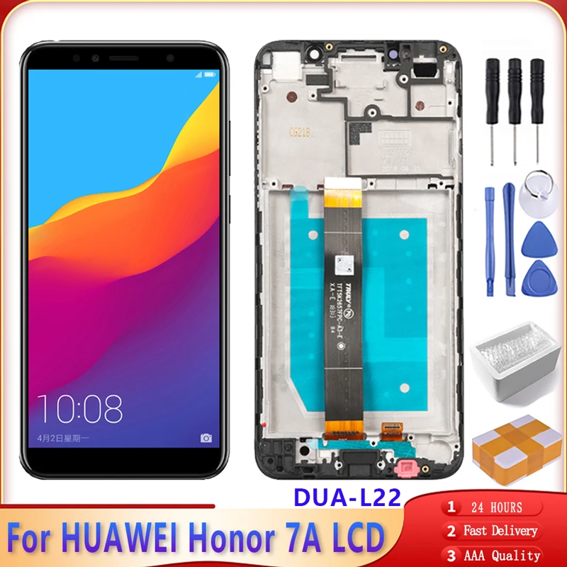 5 45 &quotдля huawei Honor 7A DUA L22 ЖК дисплей с сенсорным экраном дигитайзер в сборе рамкой