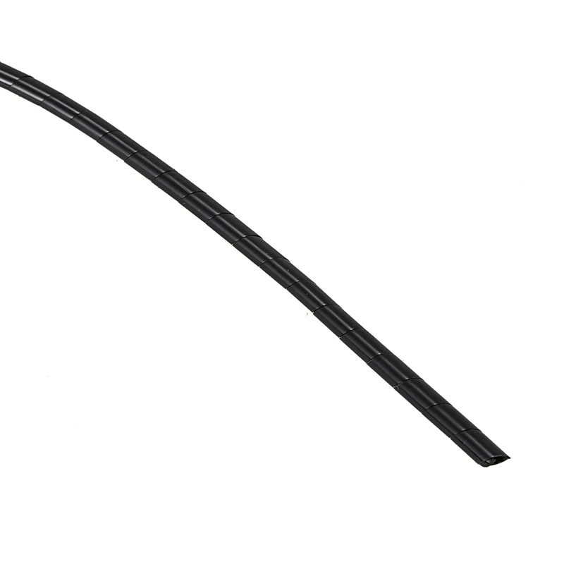 21M 68 Ft PE Polyethylene Spiral Wire Wrap Tube PC Manage Cable 6mm