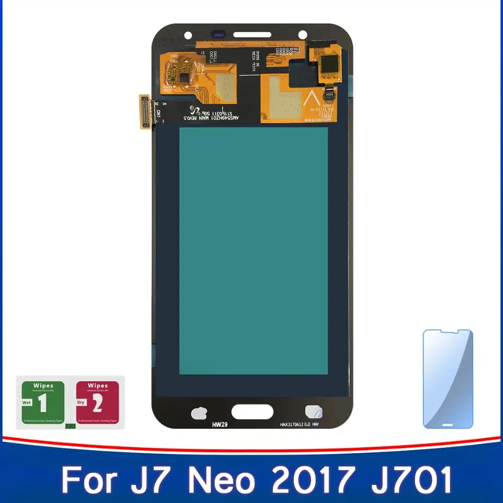 100% протестированный дисплей для Samsung Galaxy J7 neo J701 LCD J701F J701M J701MT ЖК-дисплей сенсорный