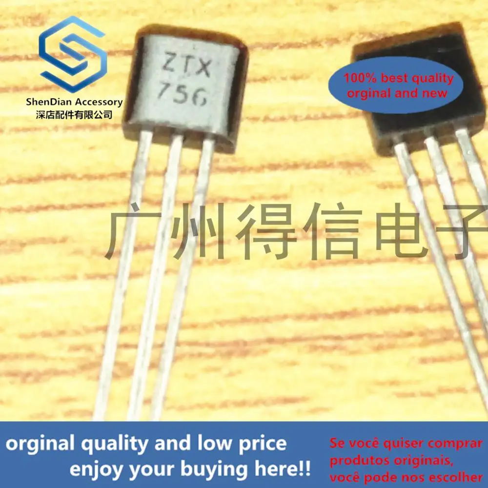 

10pcs 100% orginal new ZTX756 756 imported PNP 200V 0.5A 1WTO-92 real photo