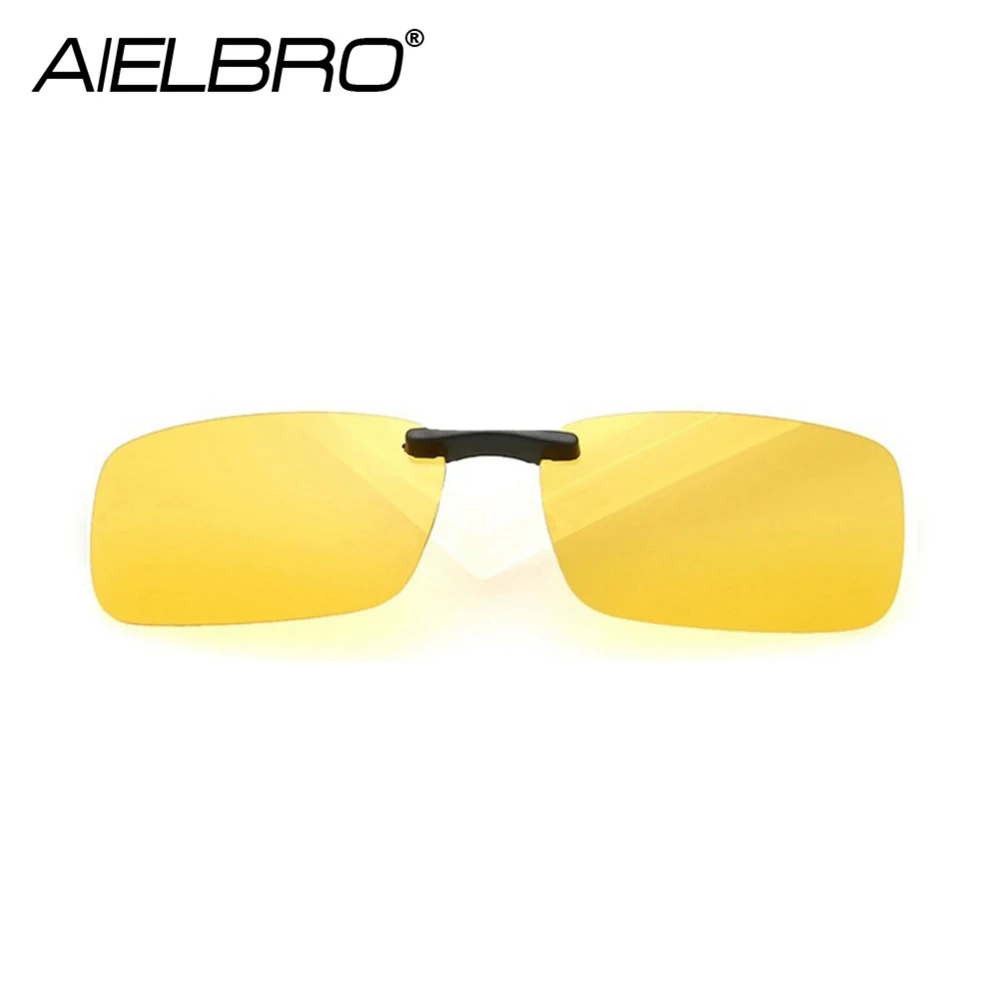AIELBRO поляризационные солнцезащитные очки с зажимом для вождения на открытом воздухе, рыбалки, линзы с УФ-защитой, солнцезащитные очки для мужчин и женщин, очки для горного велосипеда - Цвет: C08 NIGHT VISION