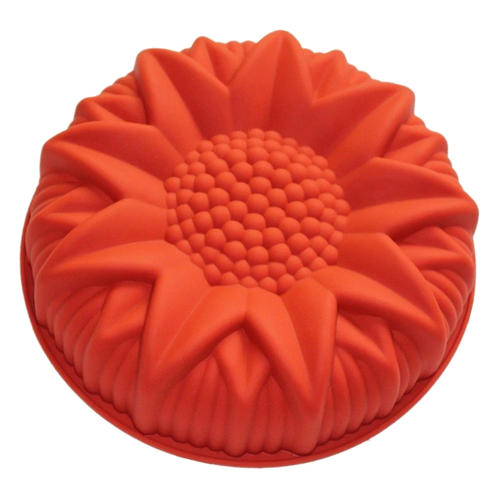 Sunflower Silicone Big Cake Pan Bread Chocolate Pizza Baking Tray Mold