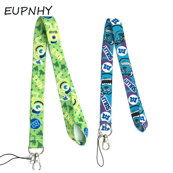 

EUPNHY 1Pc Cartoon Monsters University Mike&Sully Neck Straps Lanyard for Keys ID Holder Mobile Phone Keychain Lanyard
