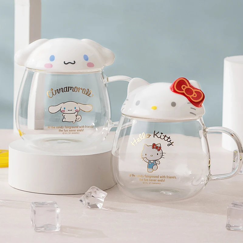 Kawaii Hello Kitty & Cinnamoroll Glass