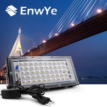 EnwYe 50 Вт ландшафтное освещение Светодиодный прожектор ЕС штекер прожектор AC 220 В 240 в наружный теплый белый/холодный белый Светодиодный прожектор