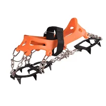 Ледяные скобы, захваты для снега, противоскользящая обувь, 12 шипов, безопасная защита для походов, скалолазания, альпинизма