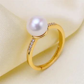 

High Quality Silver plated fittings Open Adjustable Blank Ring Settings Pearl Ring Mountings Fittings Jewellery Accessories
