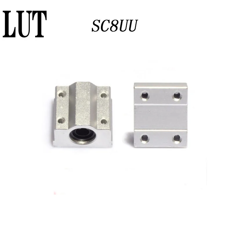 High quality 4pcs SC8UU SCS8UU 8mm Linear ball bearing block with LM8UU bush pillow block linear XYZ Table CNC Router