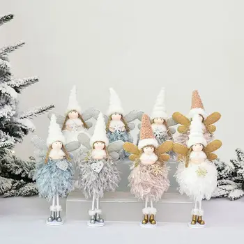 

Cute Standing Sitting Christmas Angel Doll Toy Decoration Home Xmas New Year Table Decor Ornament Kids Gift