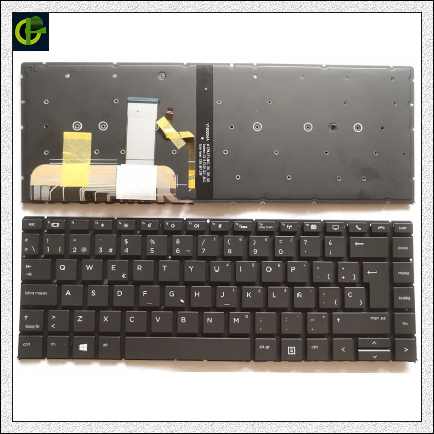 Новая Оригинальная клавиатура с испанской подсветкой для HP EliteBook x360 1040 G5 черная