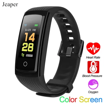 

Jeaper M6 Smart Bracelet Adult Waterproof Bluetooth Blood Pressure Sleep Monitor Fitness Tracker Heart Rate Color Smartwatch