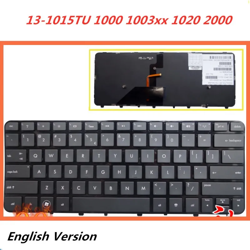 Ноутбук английская клавиатура для HP Folio 13-1015TU 1000 1003xx 1020 2000 ноутбук замена