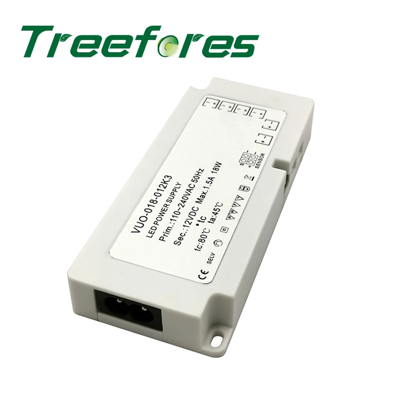 0 slim cabinet lighting power supply 18W 12V
