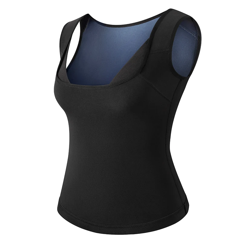 tummy control underwear Plus Size Polymer Sauna Sweat Vest for Women Heat Trapping Sweat Sauna Shaper Shirt Workout Weight Loss Tank Top body shaper