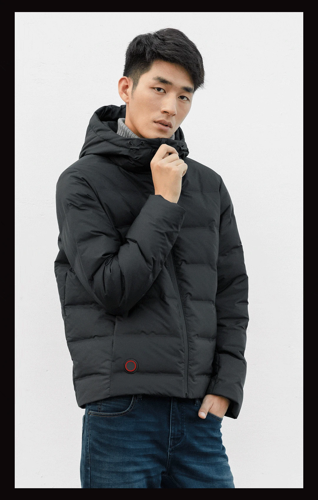 new Xiaomi Cottonsmith Graphene temperature controlled heating down jacket Goose Plug-in sustainable heating In Stock