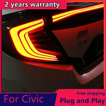 

KOWELL Car Styling for HONDA CIVIC X 10th TAIL Lights LED Tail Light LED Rear Lamp DRL+Brake Trunk LIGHT Automobile Accessories