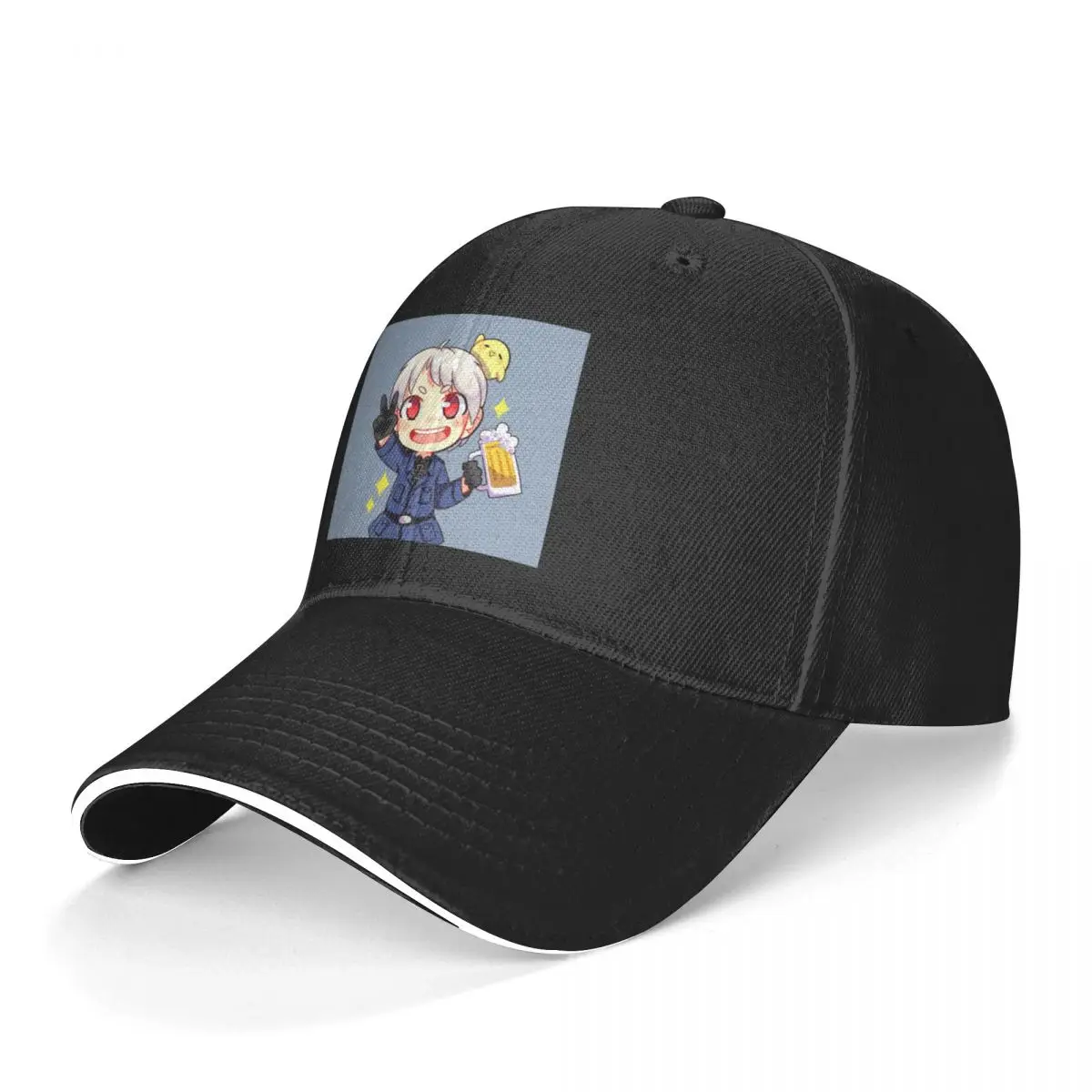 

Hetalia Baseball Cap Prussia Hetalia Style Youth Baseball Hat Print Polyester Hippie Fashionable Cap