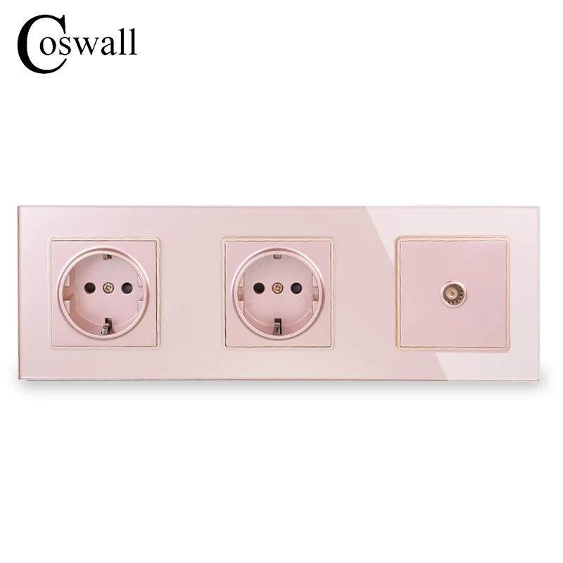 Настенная электрическая розетка с двойной панелью 16 А|Электрические розетки| |