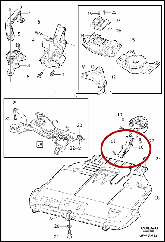 Коробка передач Подушка Подвески для Volvo V50 C30 C70 S40 коробка передач кронштейн