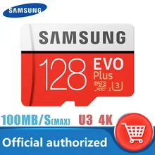 Samsung – carte micro sd, 128 go/max, classe 10, SDXC, U3, 4K, TF, mémoire Flash, pour téléphones intelligents