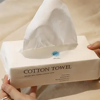 

100pcs Disposable Face Towel Portable Face Towel Facial Tissue Cleaning Towel Cosmetic Makeup Remover Towel For Travel Trip