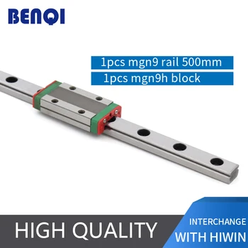 

free shipping miniature linear guide 9mm MGN9-500mm + linear block MGN9H for 3d printer cnc machine