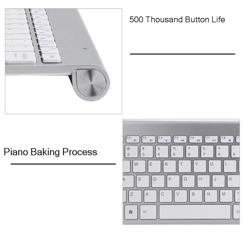 Портативный 2,4G Беспроводная клавиатура и мышь мультимедийная клавиатура мышь комбо набор для ноутбука ноутбук Рабочий стол Mac PC домашний офис