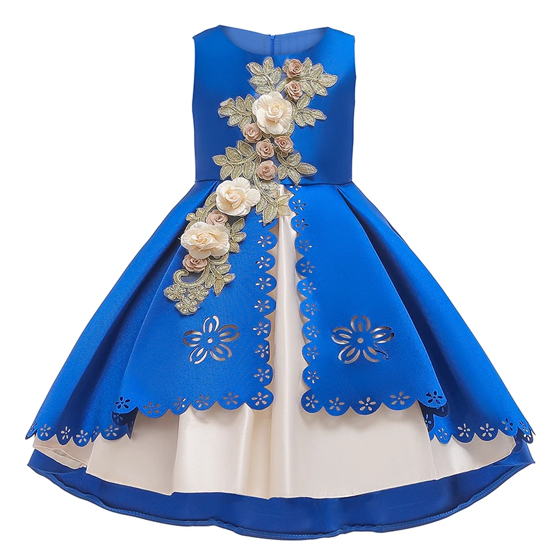 Новое поступление; Детские платья для девочек с цветочным узором на Хэллоуин и Рождество; Детский карнавальный костюм; Детский костюм для торжественных мероприятий; костюм для девочек