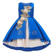 Новое поступление; Детские платья для девочек с цветочным узором на Хэллоуин и Рождество; Детский карнавальный костюм; Детский костюм для торжественных мероприятий; костюм для девочек