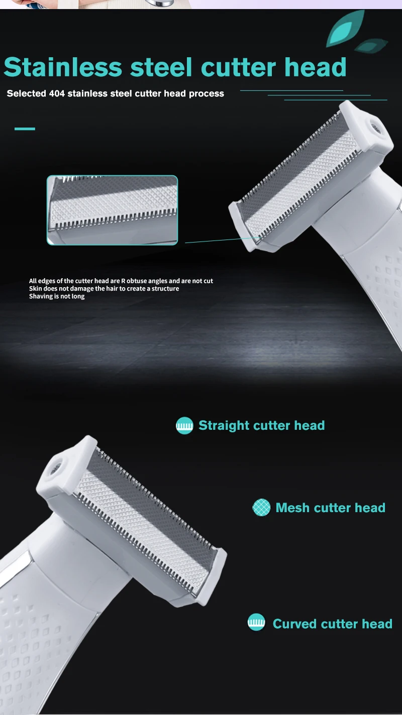 DSP унисекс триммер для волос аккумуляторная бритва USB свет и легко носить с собой мужской и женский удаление волос